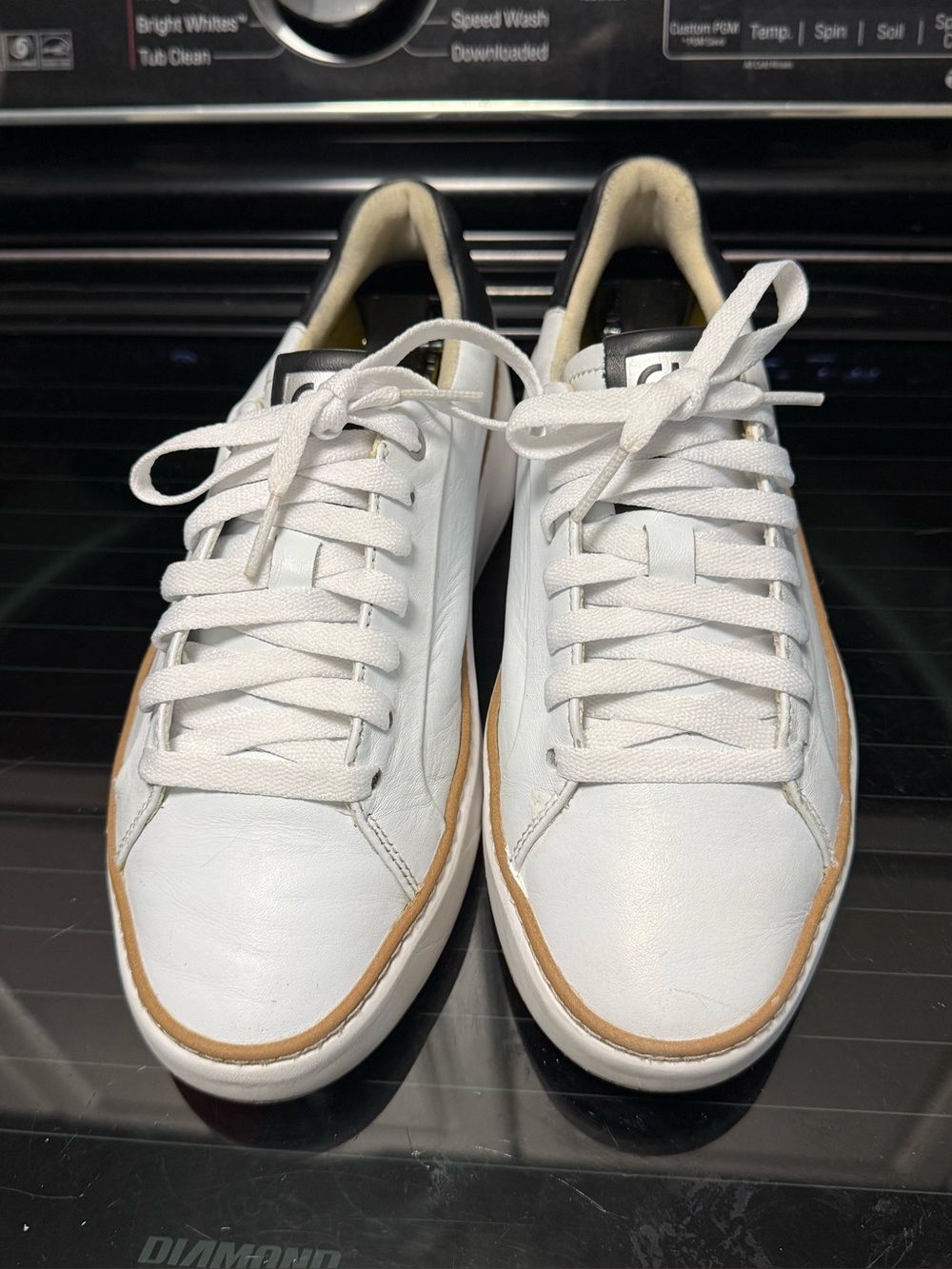Cole Haan Grandpro Topspin Leather Sneakers White/Tan Women’s Size: 7M (W22707) - Picture 3 of 14